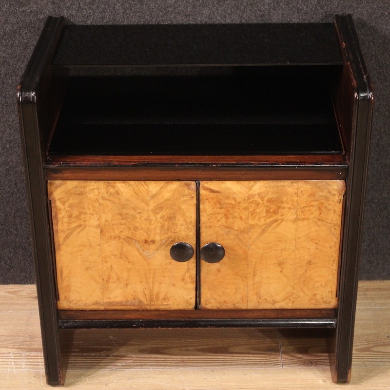 Pair night stands Art Deco vintage bedside tables furniture 20th century modern gallery