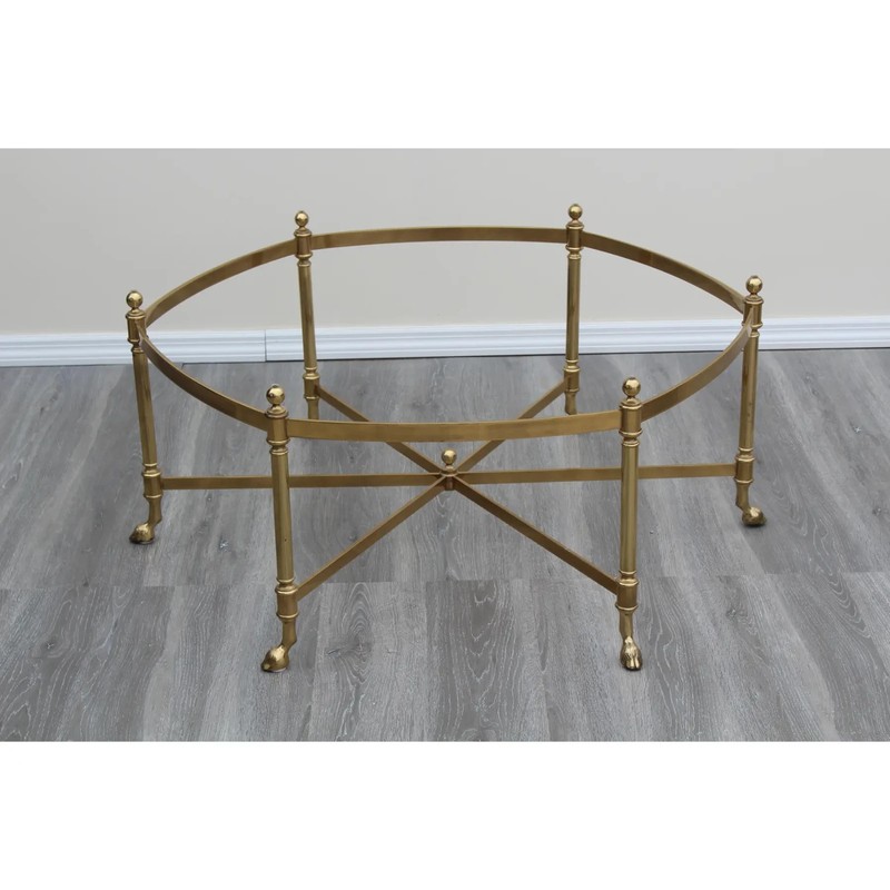 Century Vintage La Barge Style Brass Coffee Table, Brass Coffee Table gallery