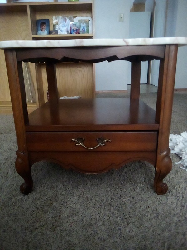 Broyhill Marble Top Table