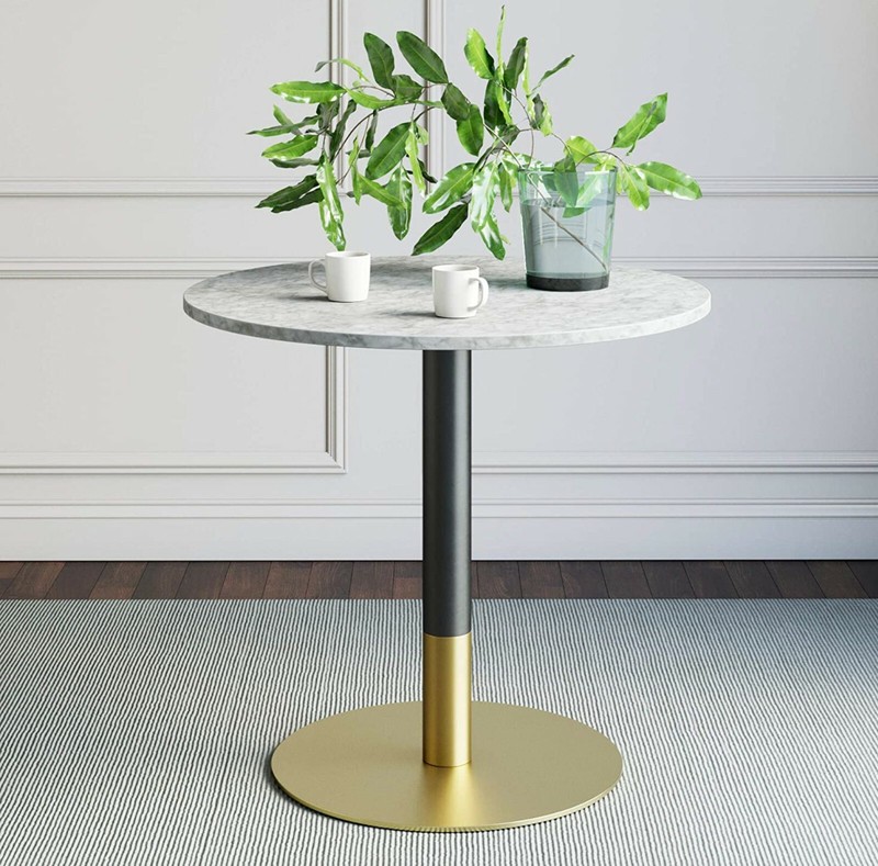 Nathan James Lucy Small Mid-Century Modern Kitchen or Dining Table with Faux Car gallery