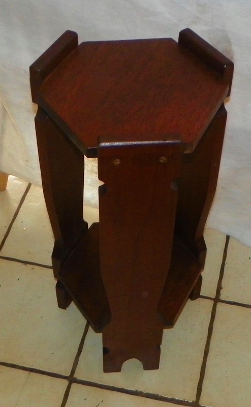 Mahogany Arts & Crafts Mission Plant Stand (PS112) gallery