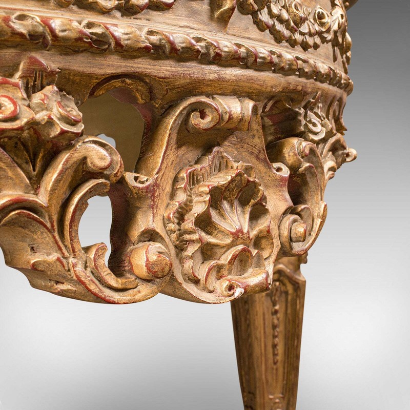 Large Vintage Circular Table, Continental, Marble, Centrepiece, Rococo Revival gallery