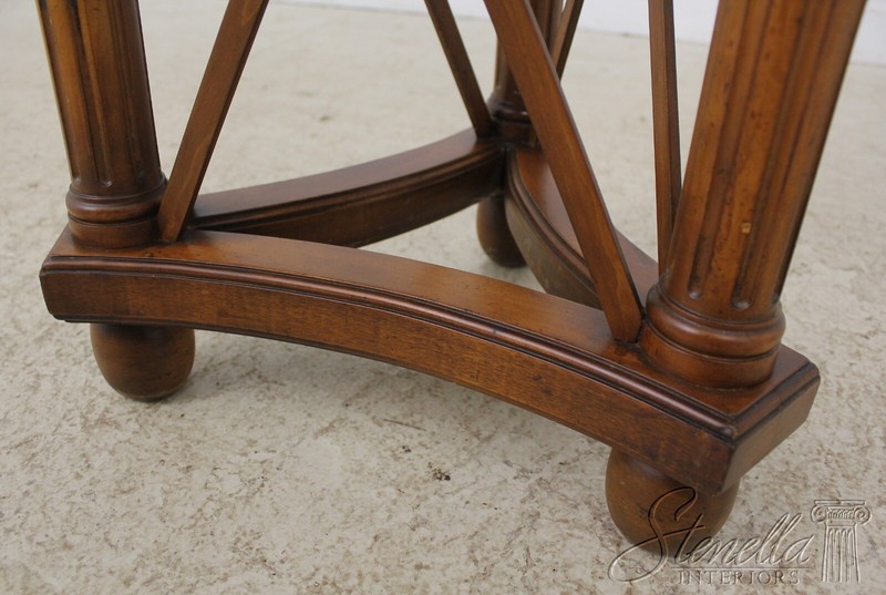 56062EC: Round Neoclassical Walnut Lamp Table gallery