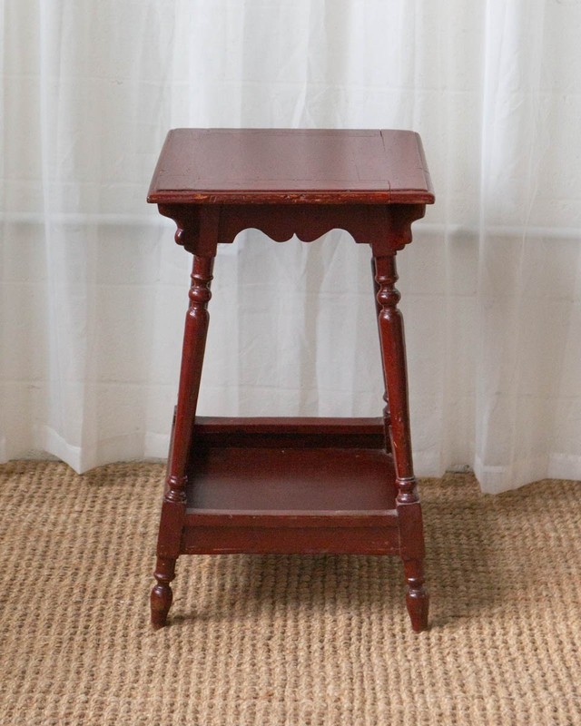Antique Painted Oak Side Table gallery