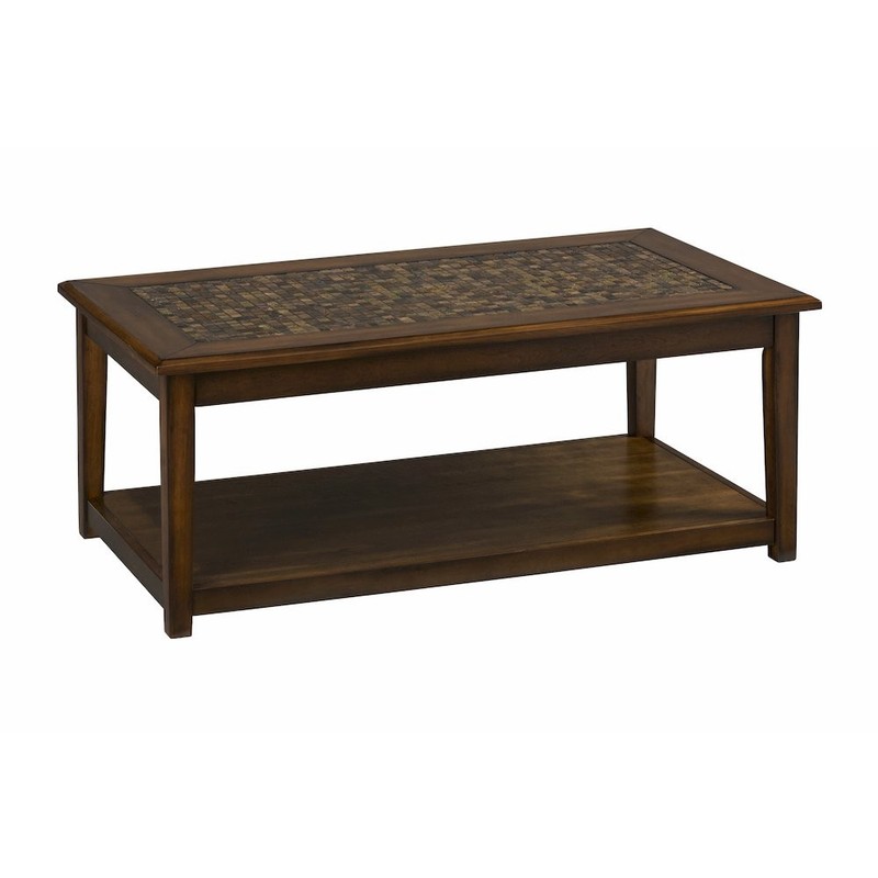 Baroque 48" Coffee Table with Mosaic Tile Inlay gallery