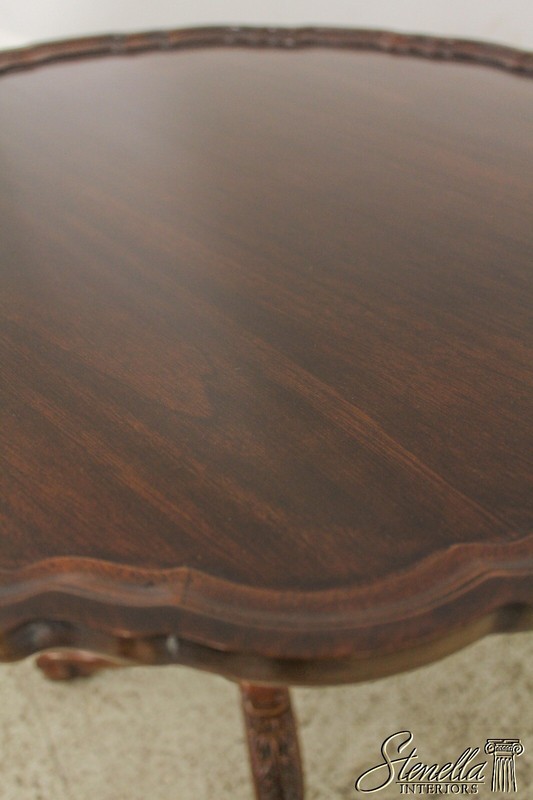 L56358EC: CENTURY Sutton Collection Chippendale Mahogany Clawfoot Lamp Table gallery