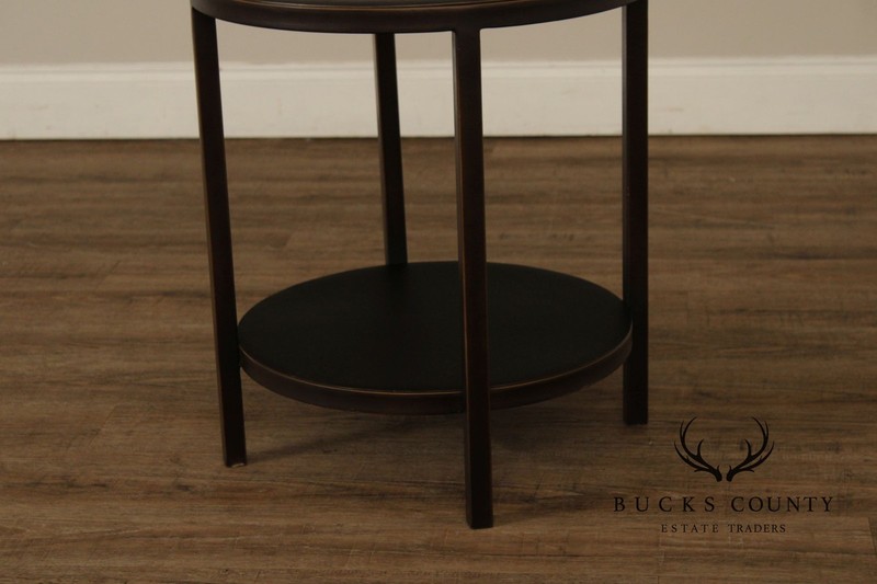 Crate & Barrel Modern Round Two-Tier End Table gallery
