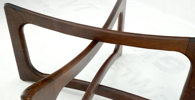 Danish Mid Century Adrian Pearsall Oiled Walnut Rounded Square Coffee Table MINT gallery