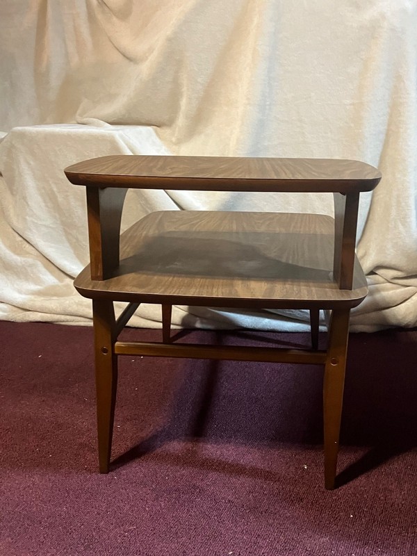 Mid Century Lane Walnut Step End Table / Side Table (SET-103) gallery