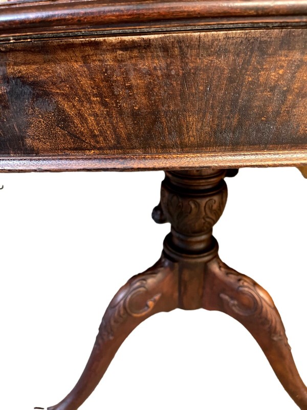 Chippendale Double Pedestal Ball & Claw Mahogany Dining Table. Vintage gallery