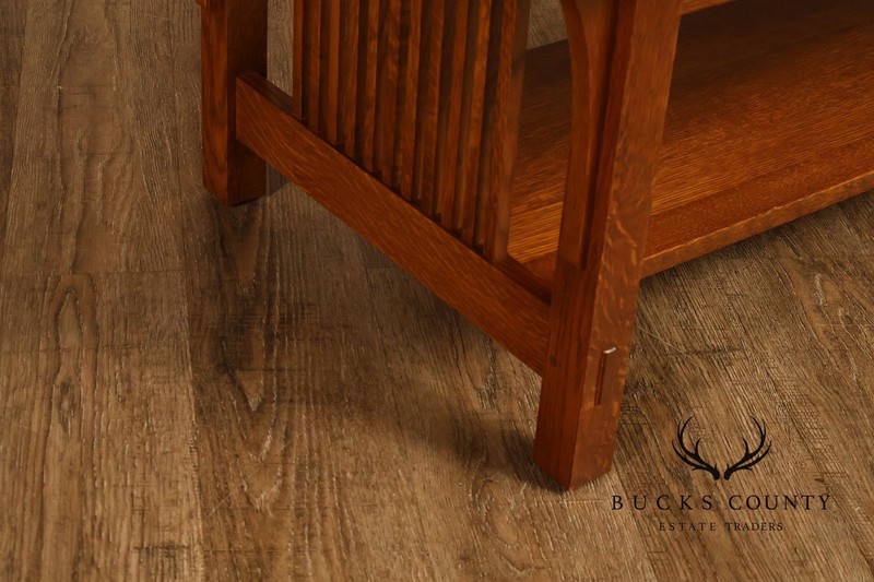 Stickley Mission Collection Oak Spindle Coffee Table gallery