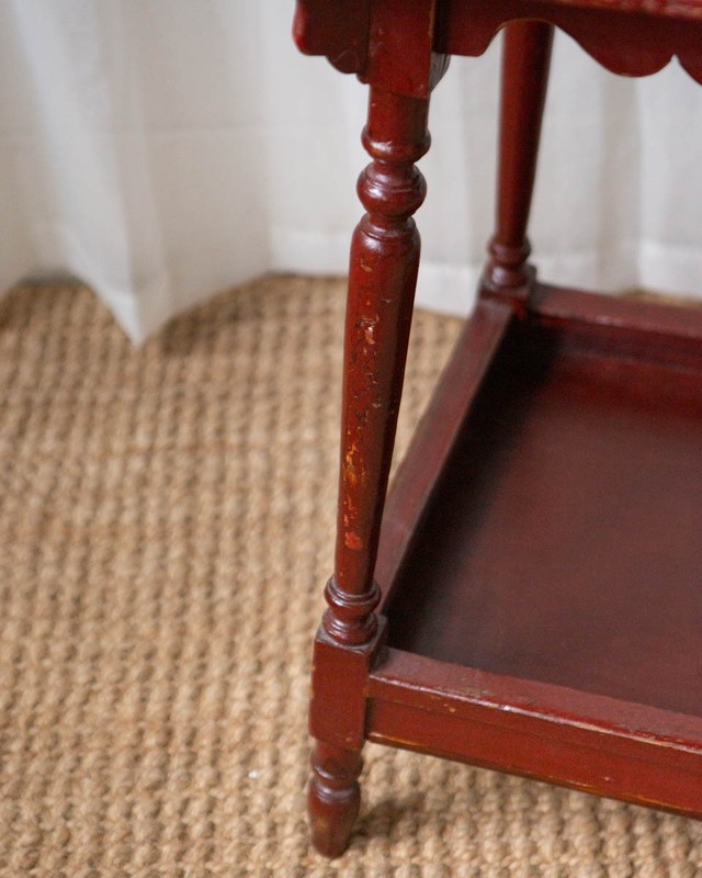 Antique Painted Oak Side Table gallery