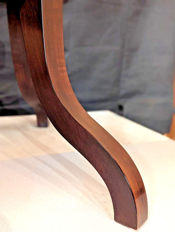 Custom oval shaped dining table with one large leaf Made In Solid Maple Wood gallery