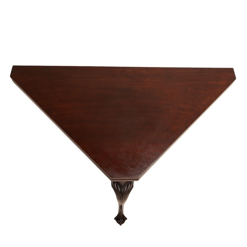 Antique 19th Century Georgian Flip Top Rotating Card Game Table Claw Ball Feet gallery