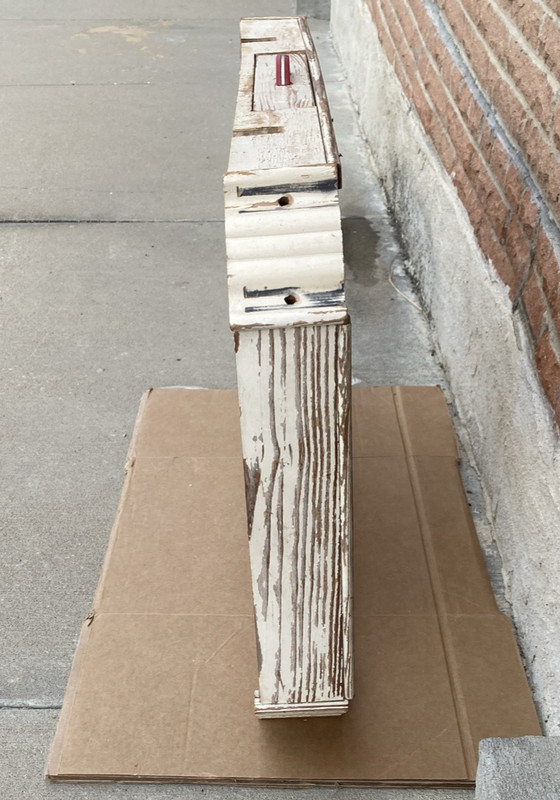 Wooden Frame/Support Structure and Drawer For Antique Porcelain over Steel Table gallery