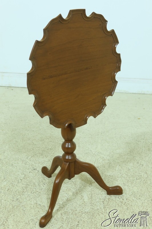 L53343EC: Walnut Bench Made Tilt Top Candle Stand Table gallery