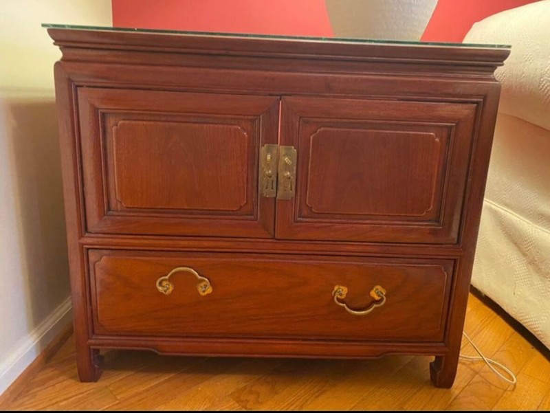 vintage rosewood side table