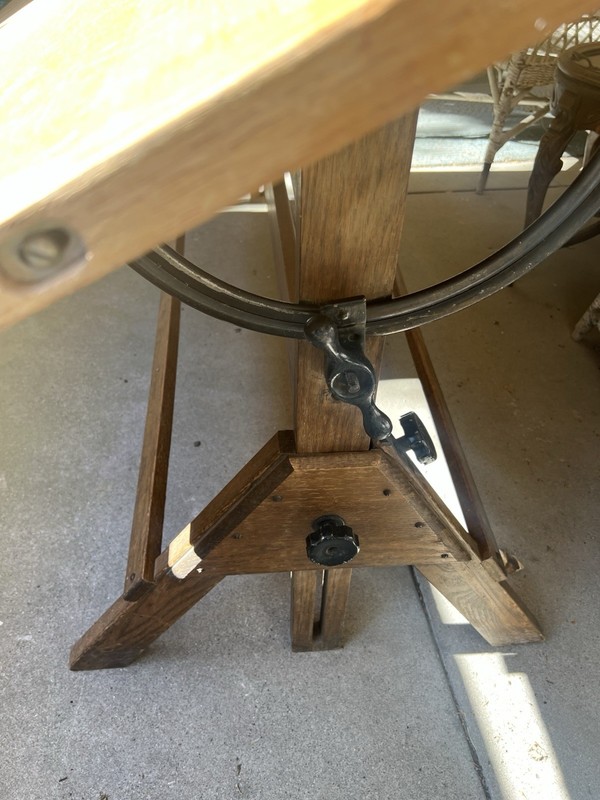 Huge Vintage HAMILTON Two Rivers Wisconsin drafting table - Mid Century 1950's gallery
