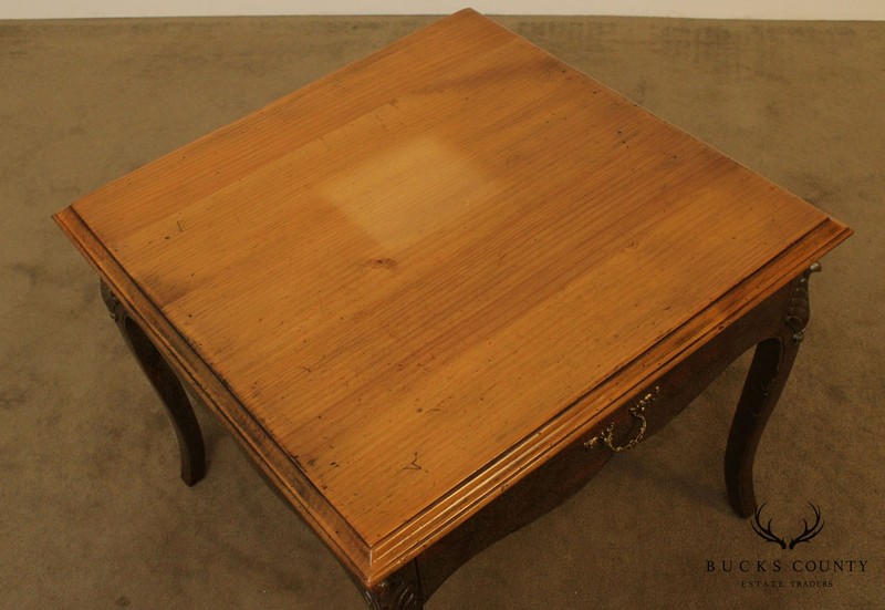William Switzer Hand Crafted Pine, Paint Decorated One Drawer Side Table gallery