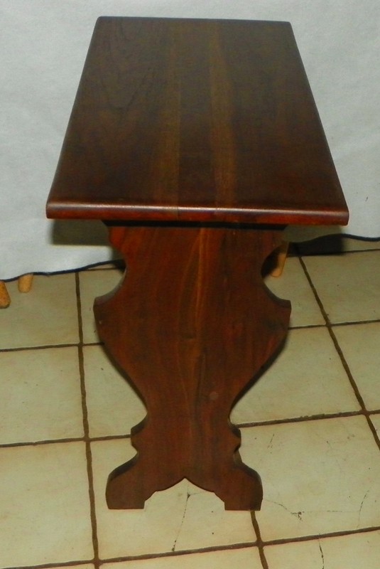 Solid Walnut Bookshelf Table / End Table (BST-18) gallery