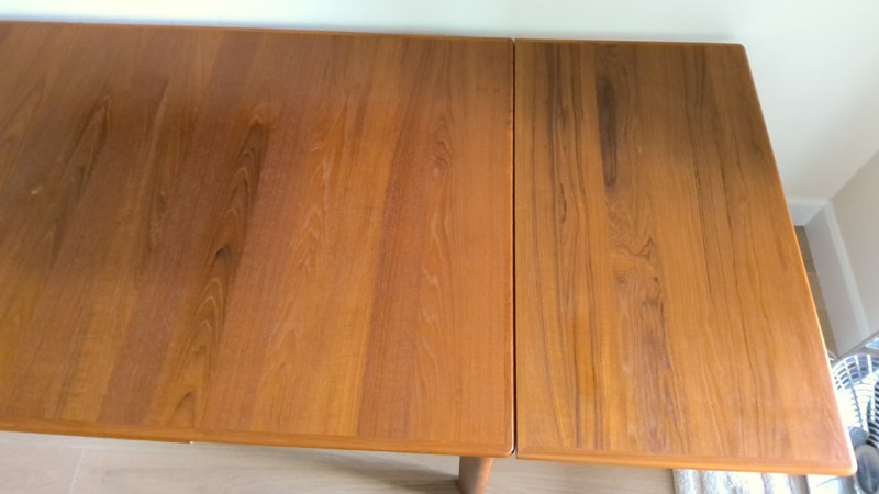 Kurt Østervig Style Mid-Century Dining Table Solid & Veneered Teak Draw Leaf gallery