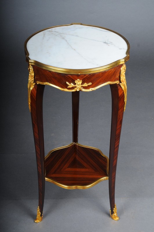 French Salon Side Table Beech 20th Century In Louis XV Style By F. Linke
