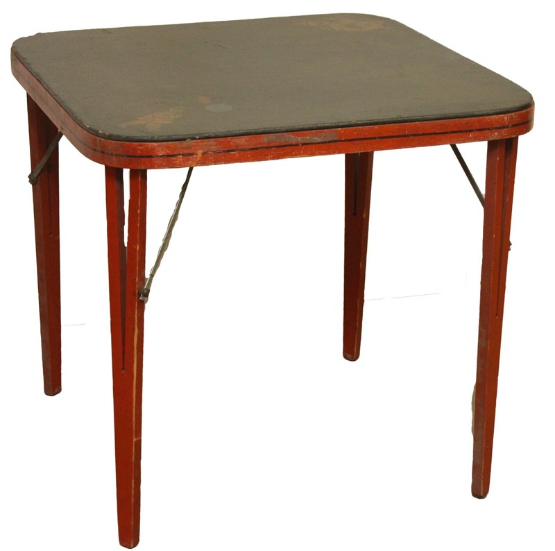 Vintage Chinese Square Folding Card Table