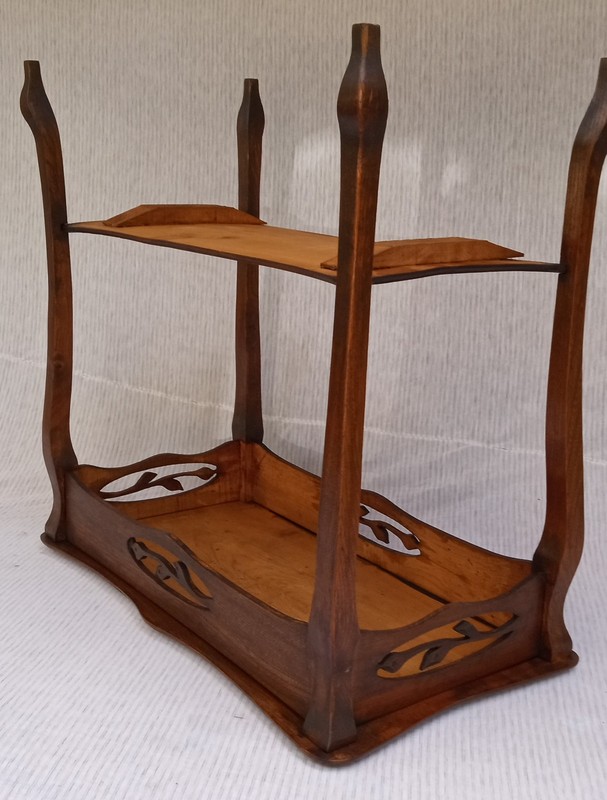 Antique French Provencial Rustic Oak Hall Entry Side Table circa early 1900 gallery