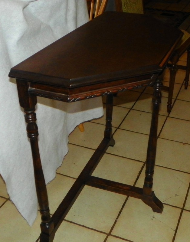 Solid Cherry Entry Table / Demilune Table (ENT35) gallery