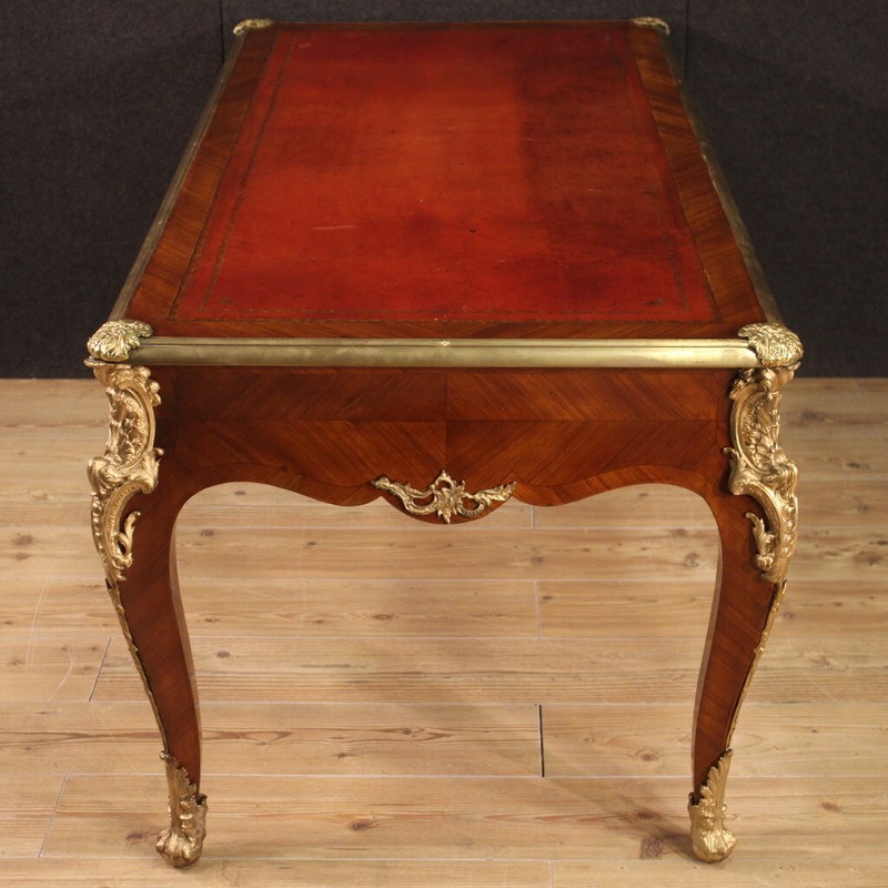 Writing desk style Louis XV table great furniture gold bronze 20th century 900 gallery