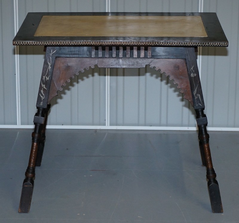 IMPORTANT AND RARE ORIGINAL CIRCA 1900 CARLO BUGATTI OCCASIONAL TABLE EBONISED gallery