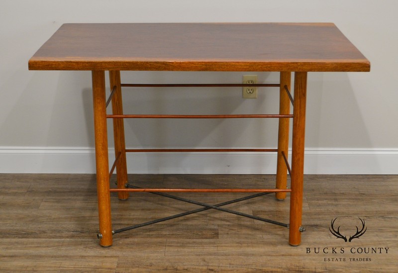 Exotic Rosewood top Studio Crafted Table with Bowtie and Cross gallery