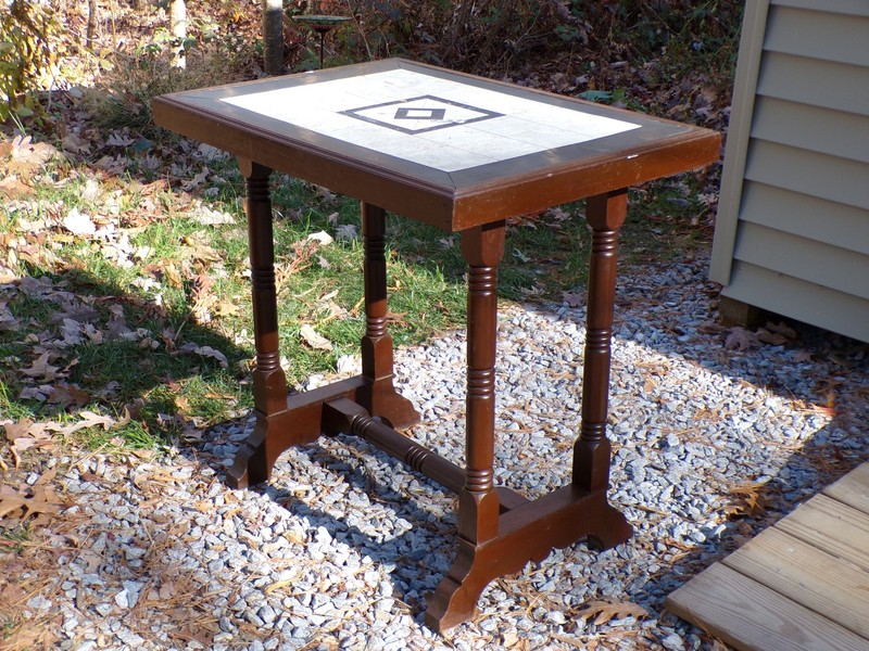 Antique Victorian Walnut Inlay Parlor Library Table Trestle Work Table gallery