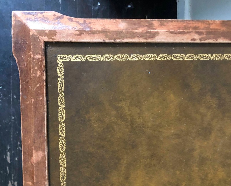 Empire Mahogany and Leather Side Table gallery