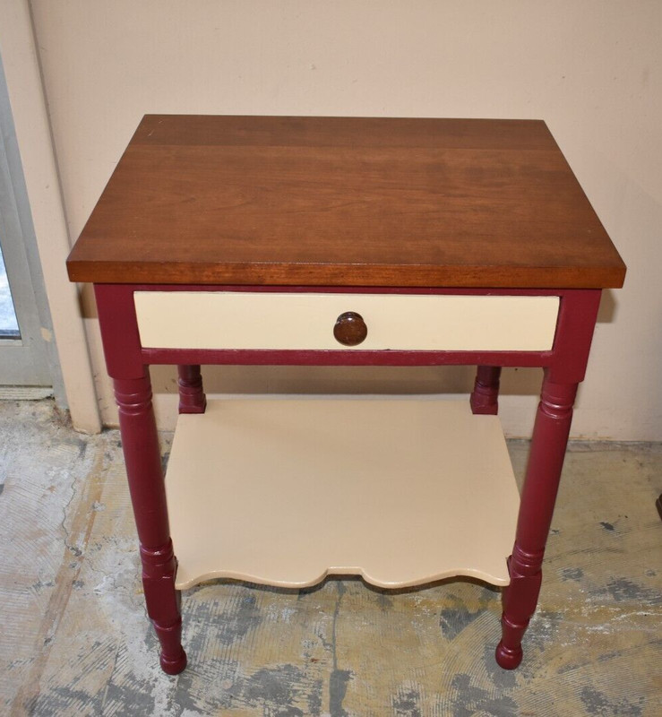 Antique Restored Side Table, Bedroom Night Stand gallery