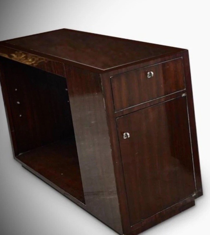 Ralph Lauren Modern Metropolis End Table Art Deco Hollywood Deskey Frankl Style