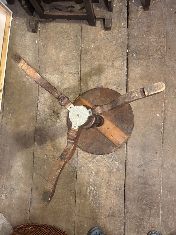 19th Century Burr oak wine table gallery
