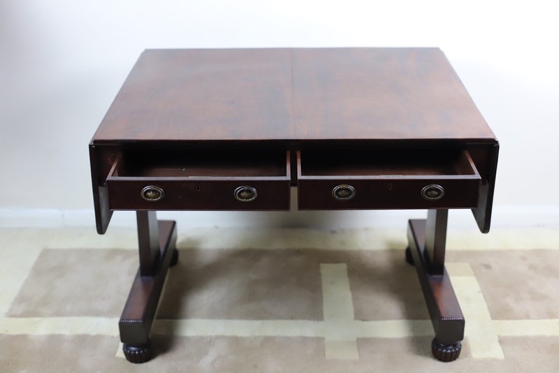 A William lV mahogany sofa table gallery