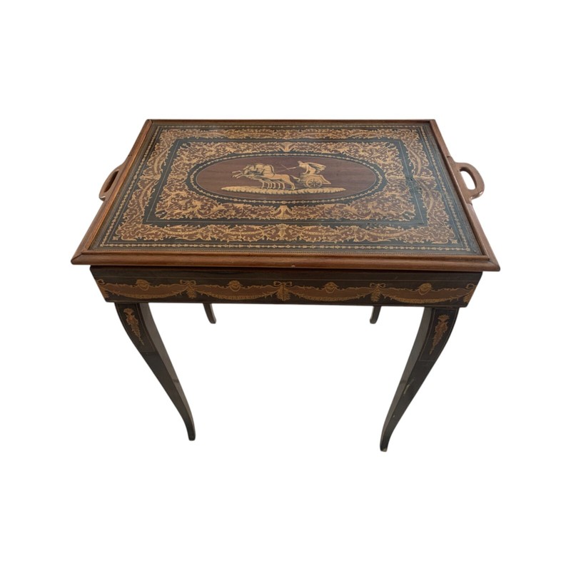 French Art Deco 1940's Marquetry Roulette Game Table
