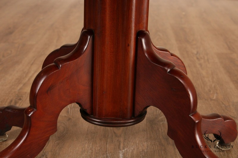 English Regency Antique Mahogany Metamorphic 3 Tier Dumb Waiter Table (B) gallery