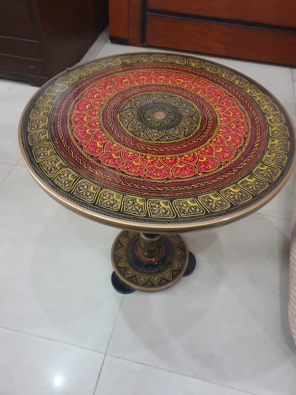 Pure Wood Table Handmade - Coffee-tea- Art work- Fancy table - Hand made craft- gallery