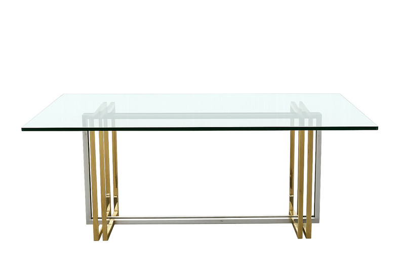 Romeo Rega Hollywood Regency Italian Designer Glass Brass & Chrome Dining Table