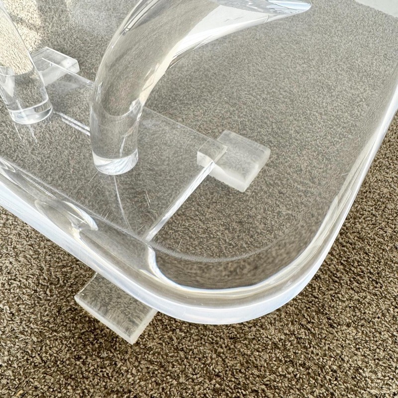 Mid Century Modern Chunky Lucite Coffee Table gallery