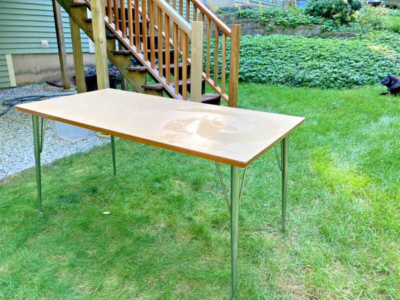 Vintage Mid Century Modern Formica Dining Table MCM gallery