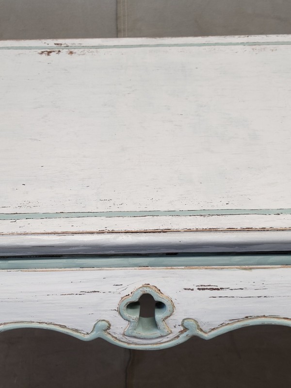 Vintage French Style Painted Cabriole Console Table gallery