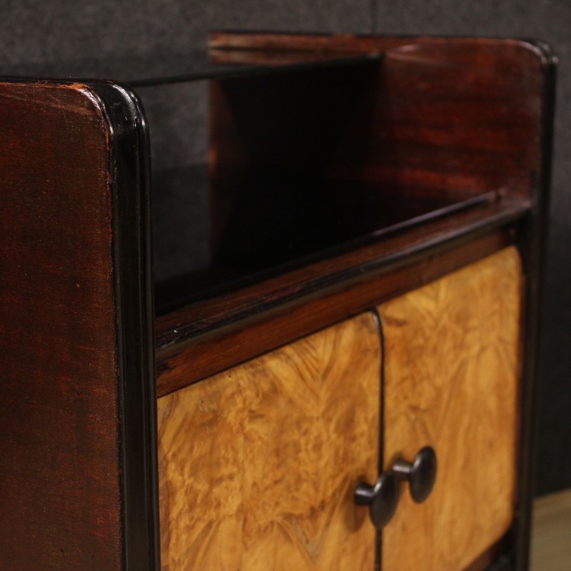 Pair night stands Art Deco vintage bedside tables furniture 20th century modern gallery