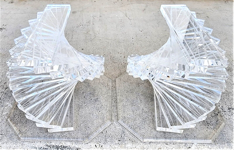 Vintage Marble & Lucite Coffee Table gallery