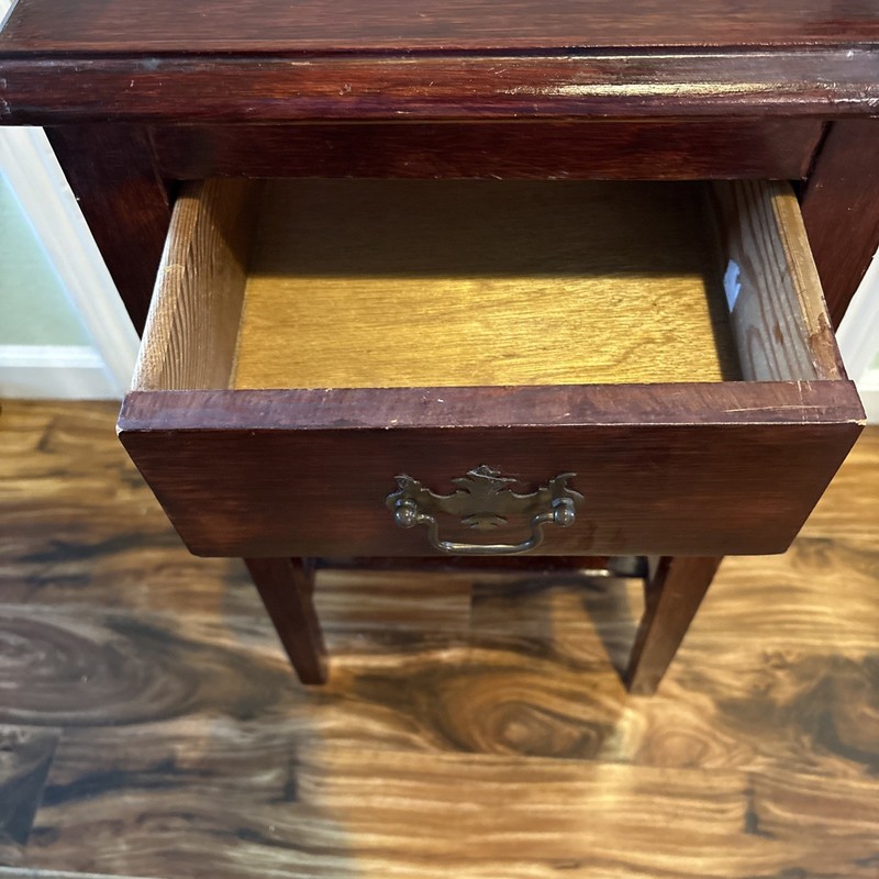 VTG Side Table With Drawer And Shelf gallery