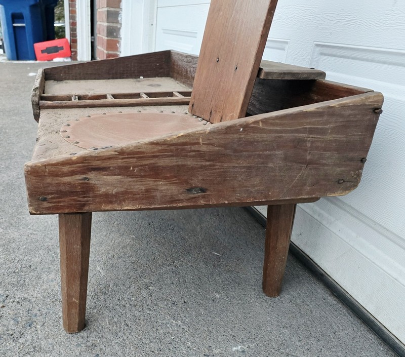 Antique Rustic Primitive Cobbler’s Bench - Makes A Great Coffee Table gallery