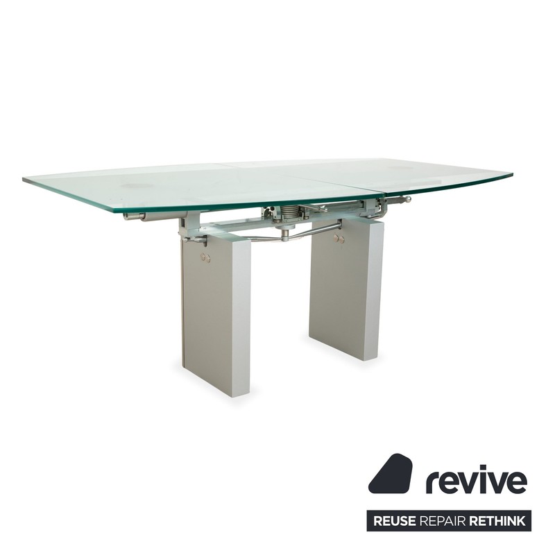 Ronald Schmitt K5000 Glass Dining Table Silver Chrome Manual Function gallery
